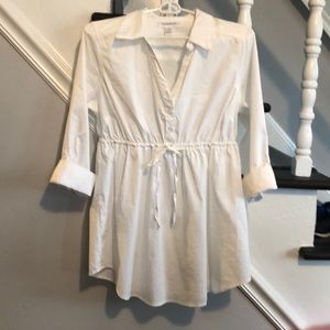 Motherhood Maternity Medium white dress shirt